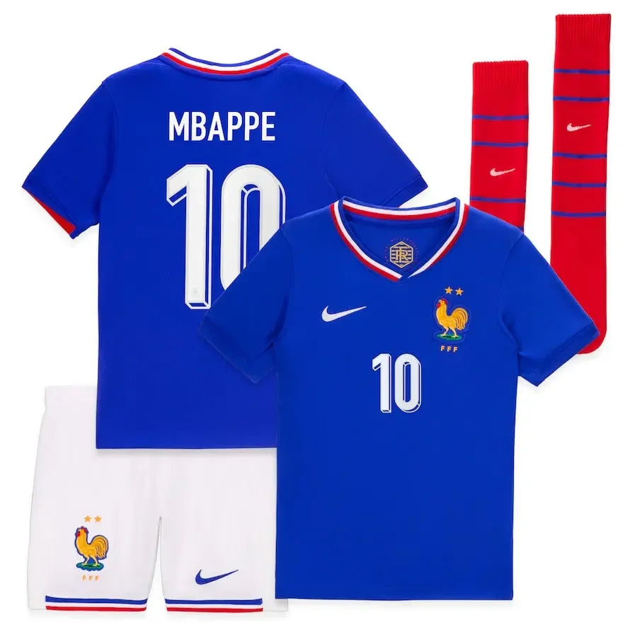 ENSEMBLE ÉQUIPE DE FRANCE ENFANT DOMICILE BLEU 2024 - Sportifoot