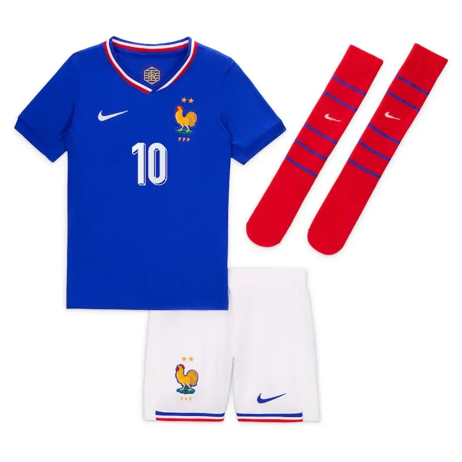 ENSEMBLE ÉQUIPE DE FRANCE ENFANT DOMICILE BLEU 2024 - Sportifoot