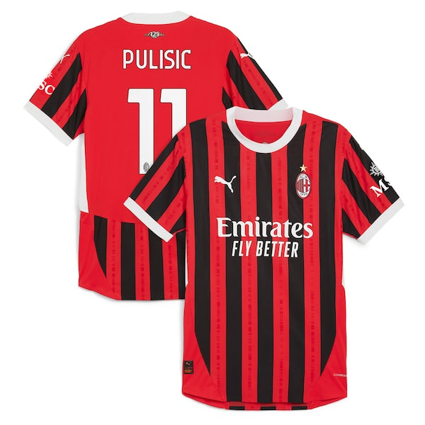 MAILLOT AC MILAN PULISIC DOMICILE ROUGE 24/25