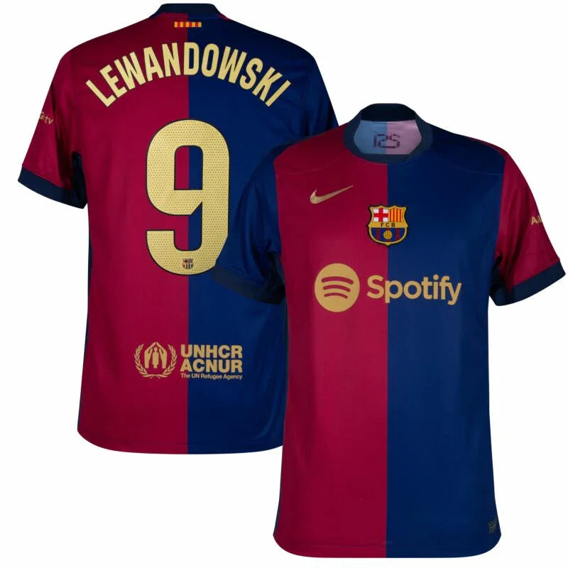 MAILLOT FC BARCELONE LEWANDOWSKI DOMICILE 2024/2025