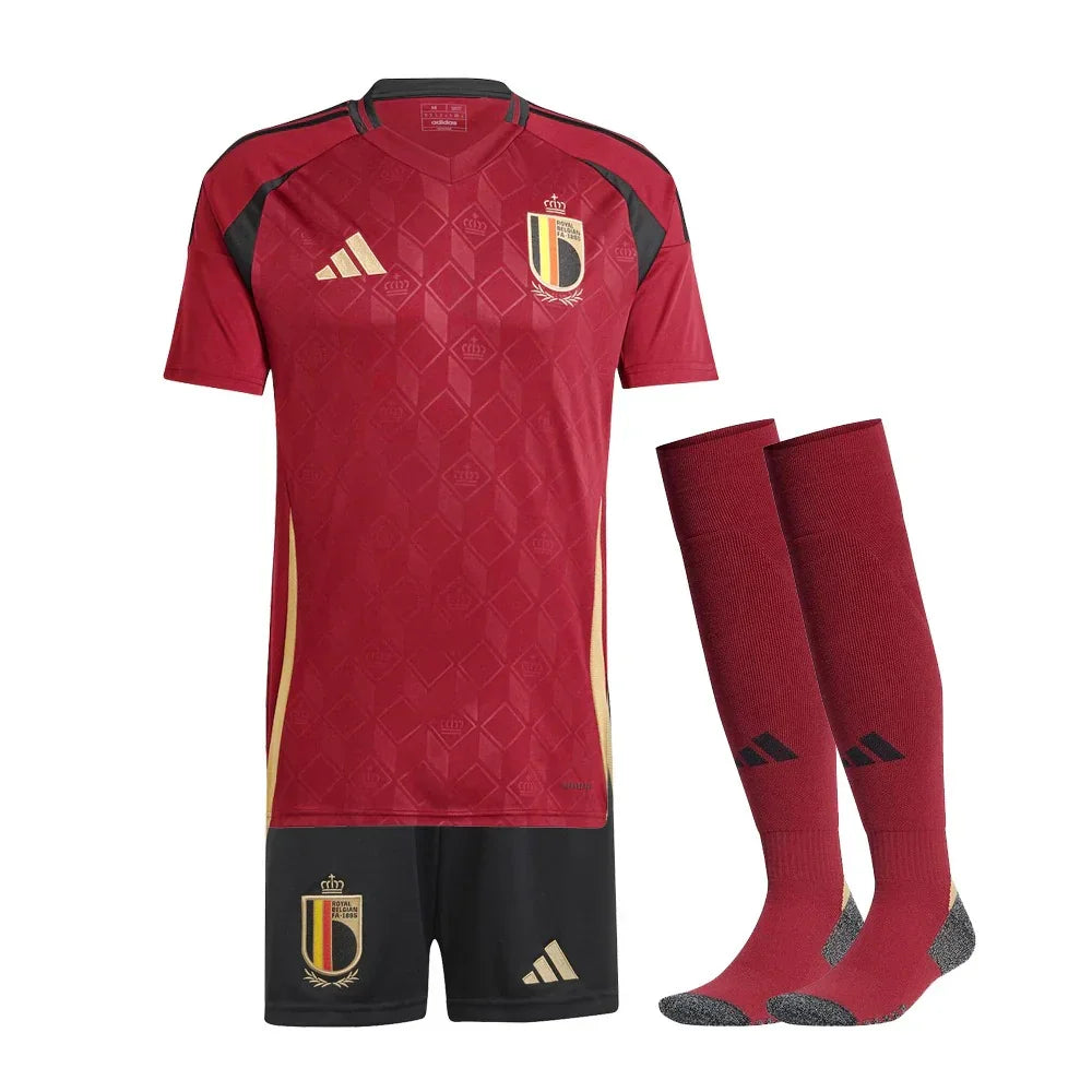 MAILLOT KIT ENFANT BELGIQUE DOMICILE EURO 2024