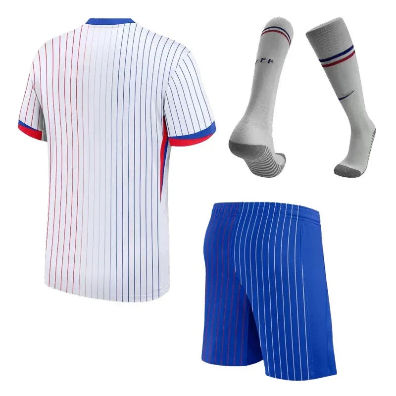 MAILLOT KIT ENFANT ÉQUIPE DE FRANCE EXTERIEUR BLANC