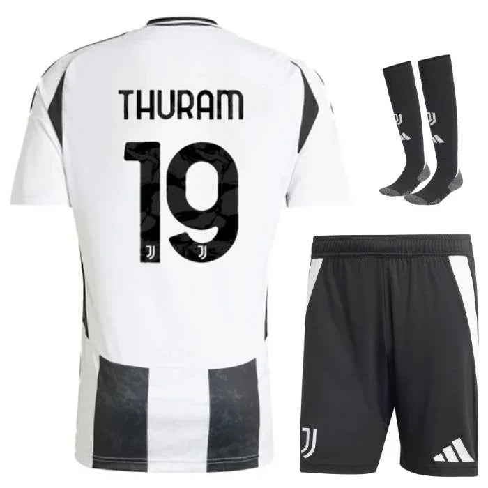 MAILLOT KIT ENFANT JUVENTUS THURAM DOMICILE 20242025