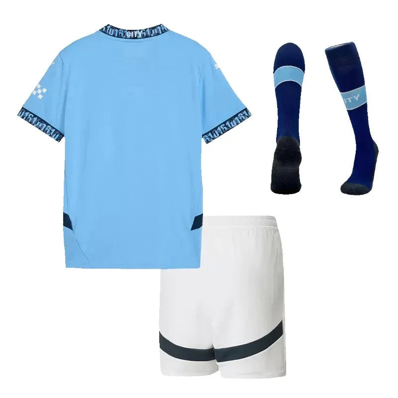 MAILLOT KIT ENFANT MANCHESTER CITY HAALAND DOMICILE 2024/2025