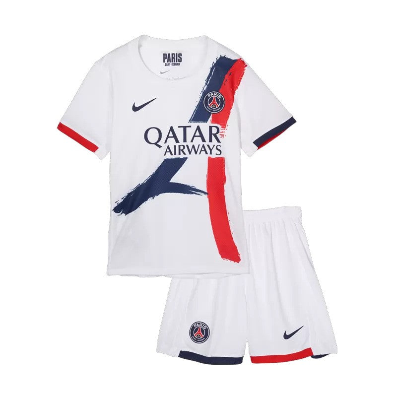 MAILLOT KIT ENFANT PSG EXTERIEUR BLANC 2024/2025