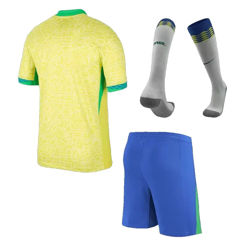 MAILLOT KIT BRESIL HOMME DOMICILE JAUNE 2024/2025