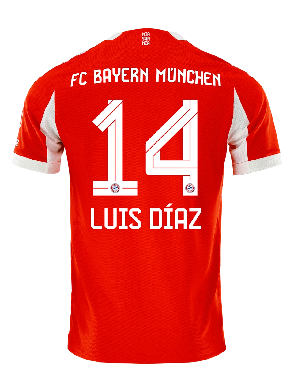 MAILLOT LUIS DÍAZ BAYERN MUNICH DOMICILE HOMME ROUGE 2025/2026