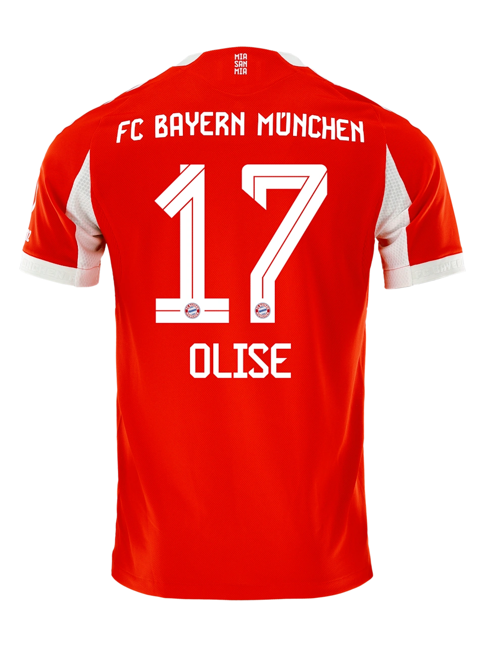 MAILLOT MICHAEL OLISE BAYERN MUNICH DOMICILE HOMME ROUGE 2025/2026