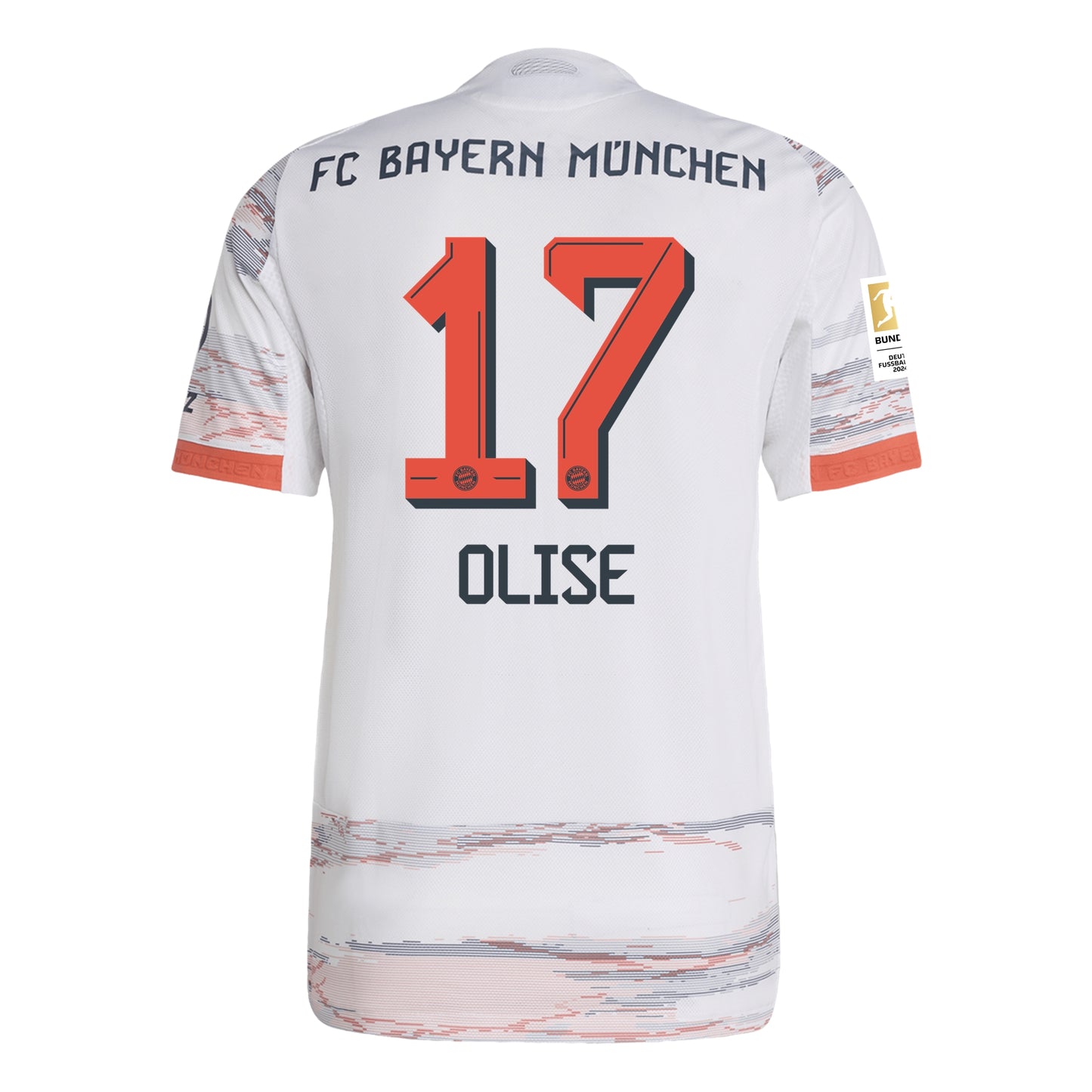 MAILLOT MICHAEL OLISE BAYERN MUNICH EXTERIEUR HOMME BLANC 2025/2026