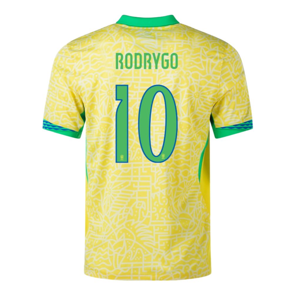 MAILLOT RODRIGO DOMICILE BRÉSIL JAUNE 2024/2025