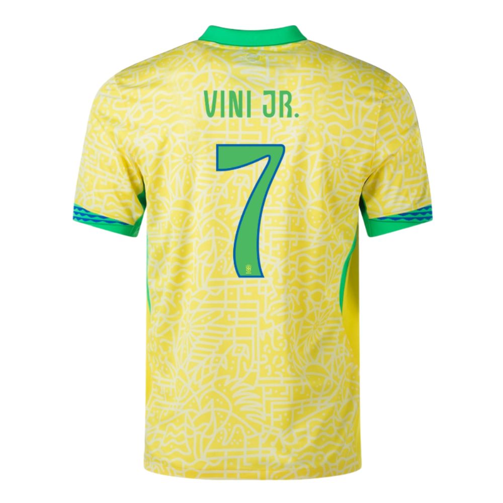 MAILLOT VINI JR DOMICILE BRÉSIL JAUNE 2024/2025