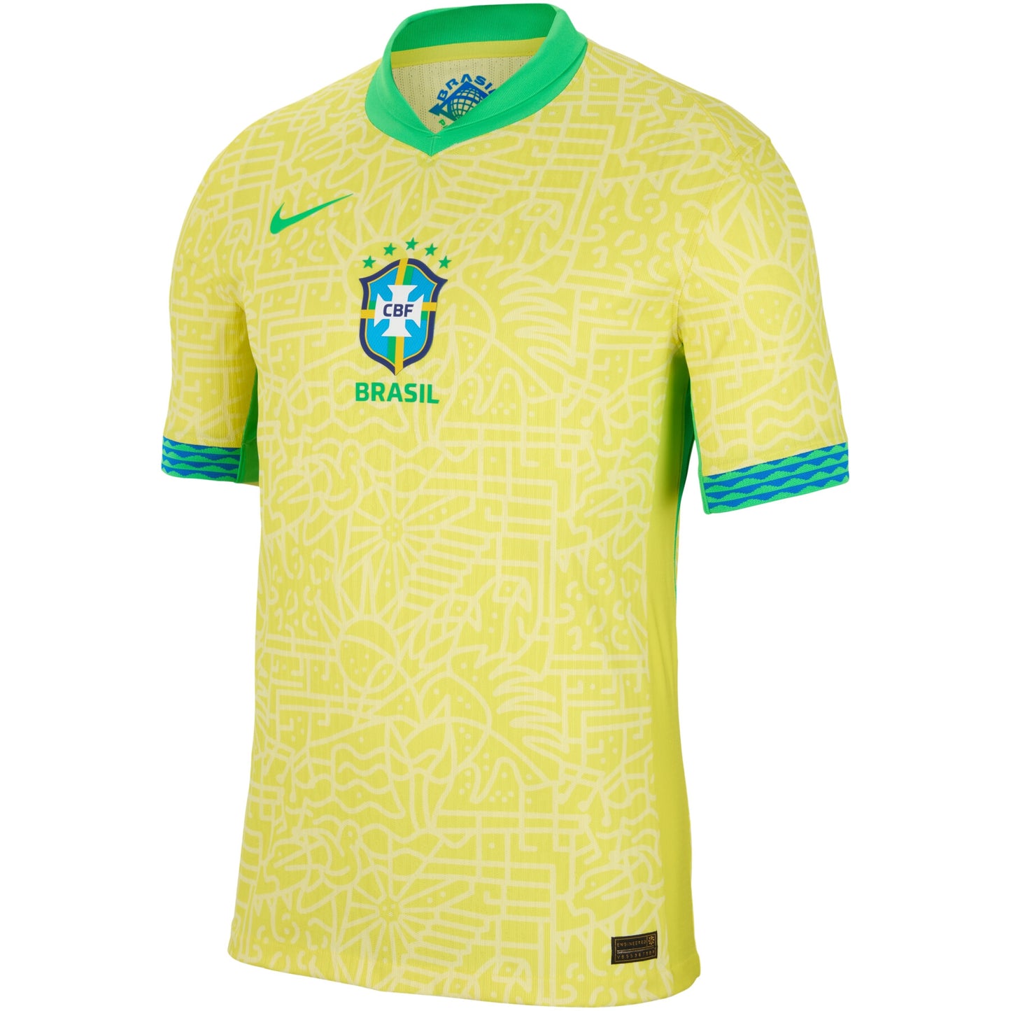 MAILLOT VINI JR DOMICILE BRÉSIL JAUNE 2024/2025