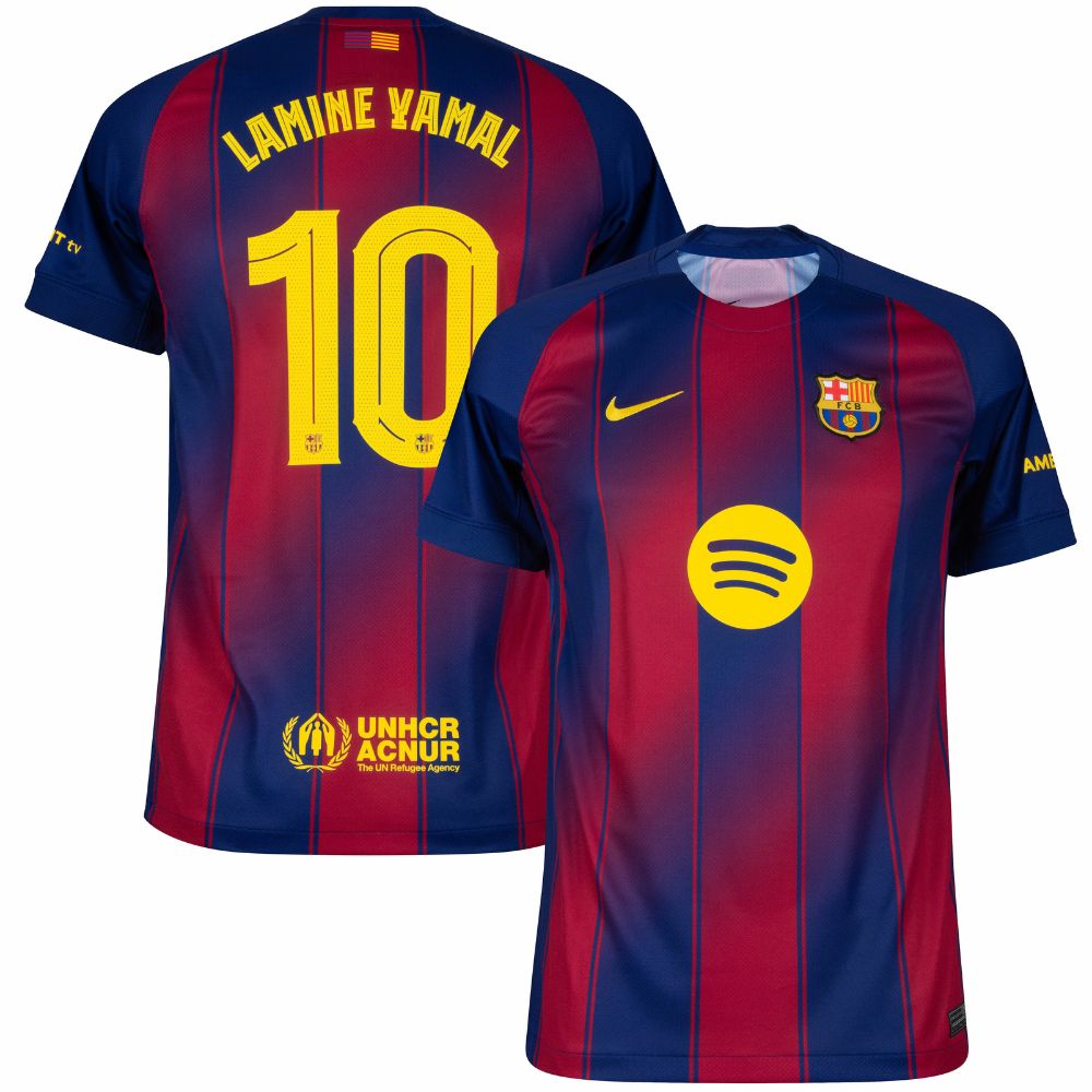 MAILLOT FC BARCELONE LAMINE YAMAL 10 DOMICILE HOMME 2025/2026