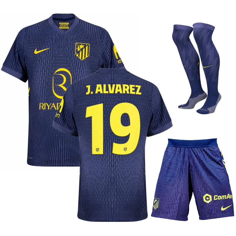 maillot kit enfant atletico madrid exterieur 2025/2026 j.alvarez