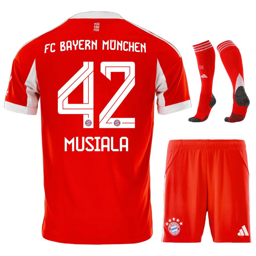 MAILLOT BAYERN MUNICH KIT ENFANT DOMICILE ROUGE 2025/2026