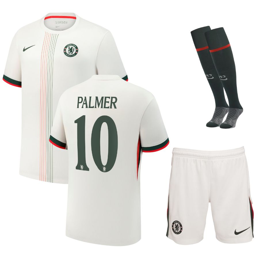 MAILLOT KIT ENFANT CHELSEA EXTERIEUR BLANC 2025/2026