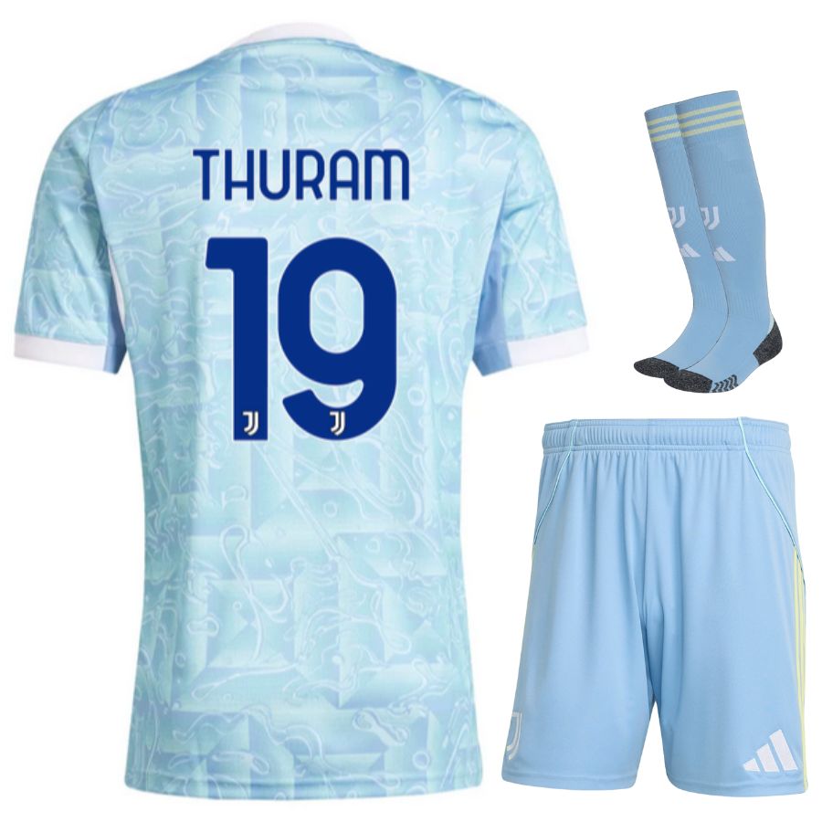 maillot juventus kit enfant juventus exterieur 2025/2026 thuram