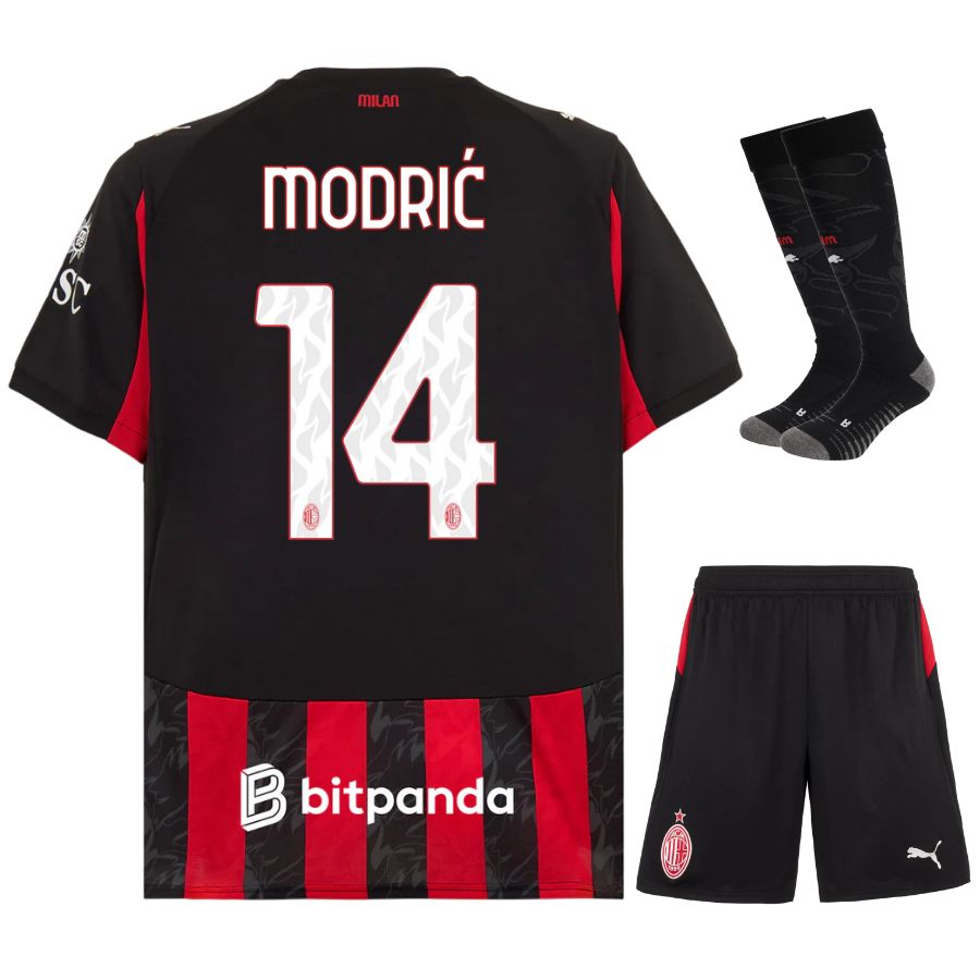 MAILLOT KIT ENFANT AC MILAN DOMICILE 2025/2026