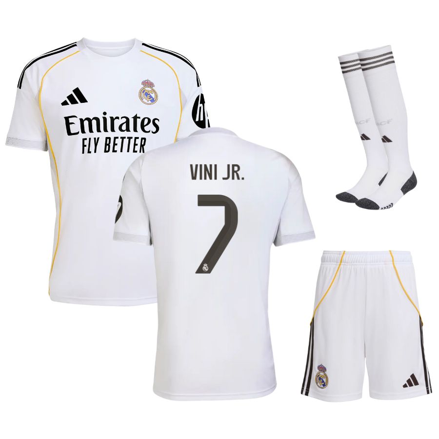 MAILLOT KIT ENFANT REAL MADRID DOMICILE BLANC 2025/2026