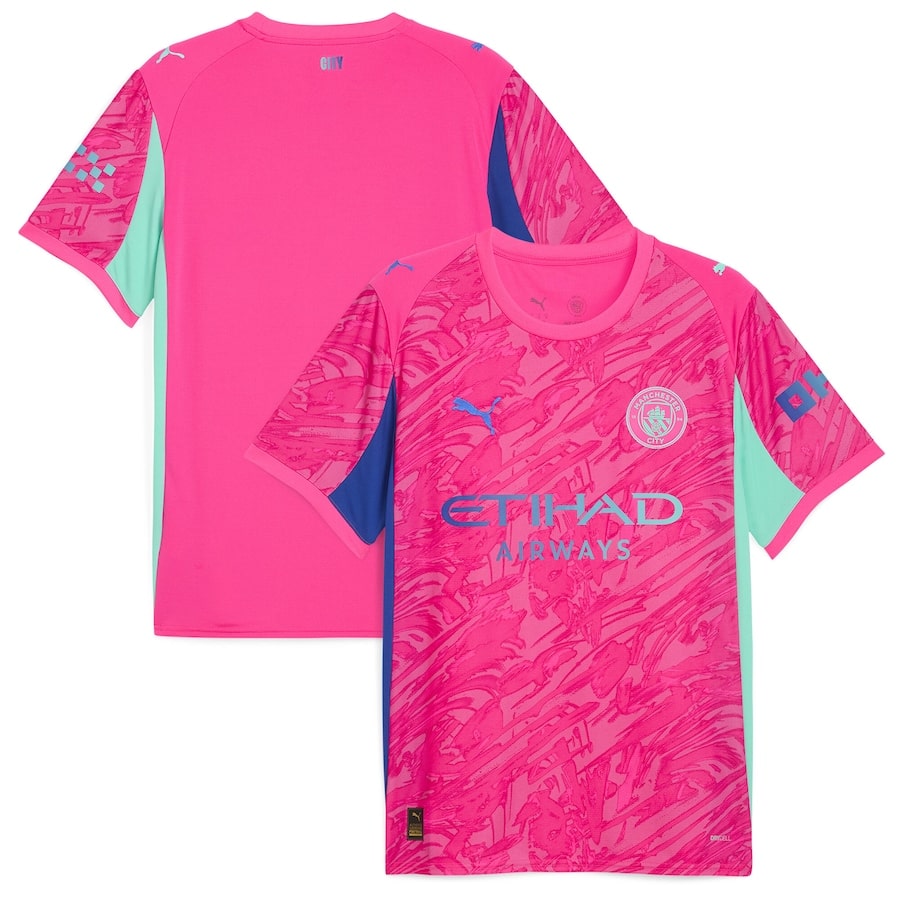 MAILLOT GARDIEN MANCHESTER CITY HOMME DOMICILE ROSE 2025/2026