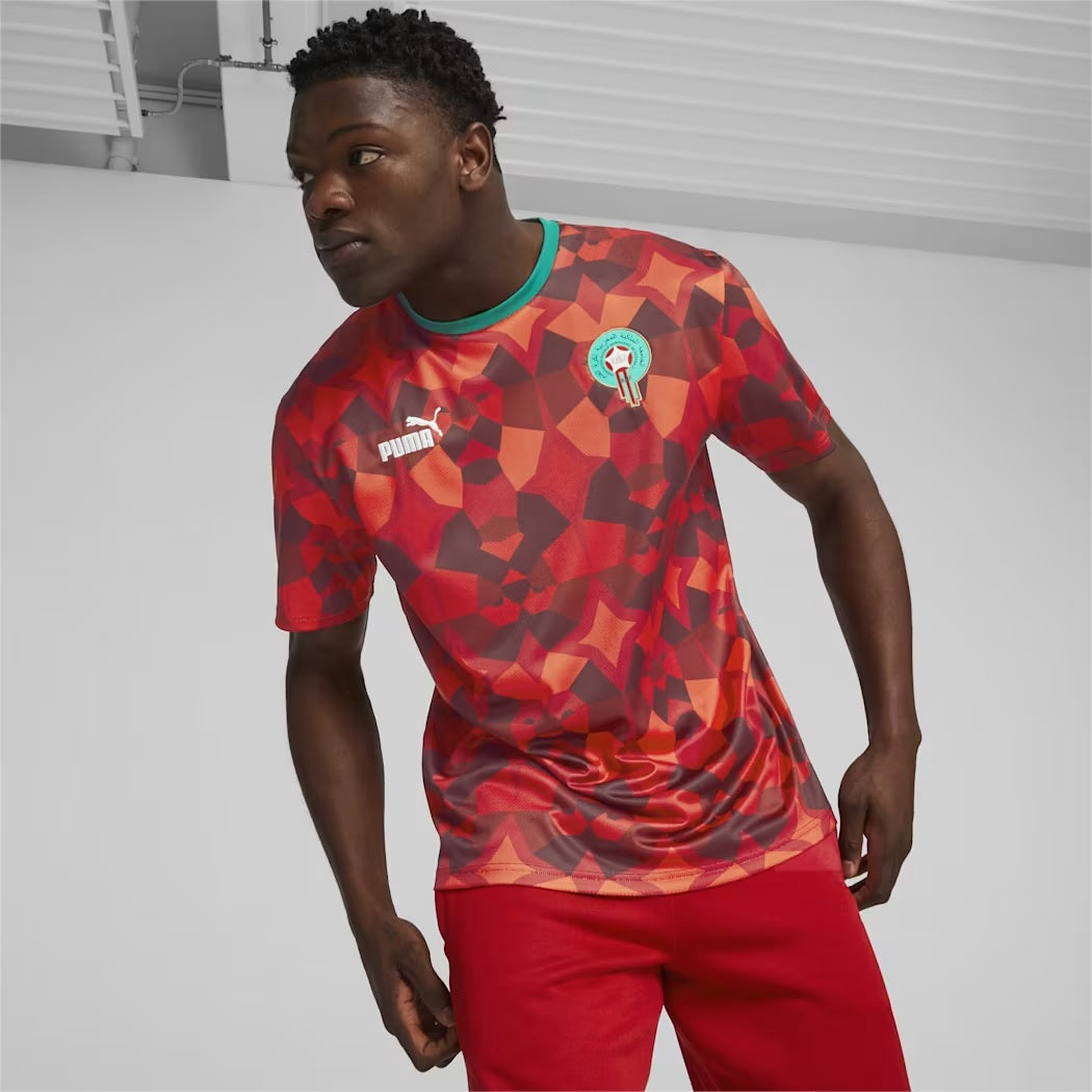 maillot maroc can 2024 - football rouge