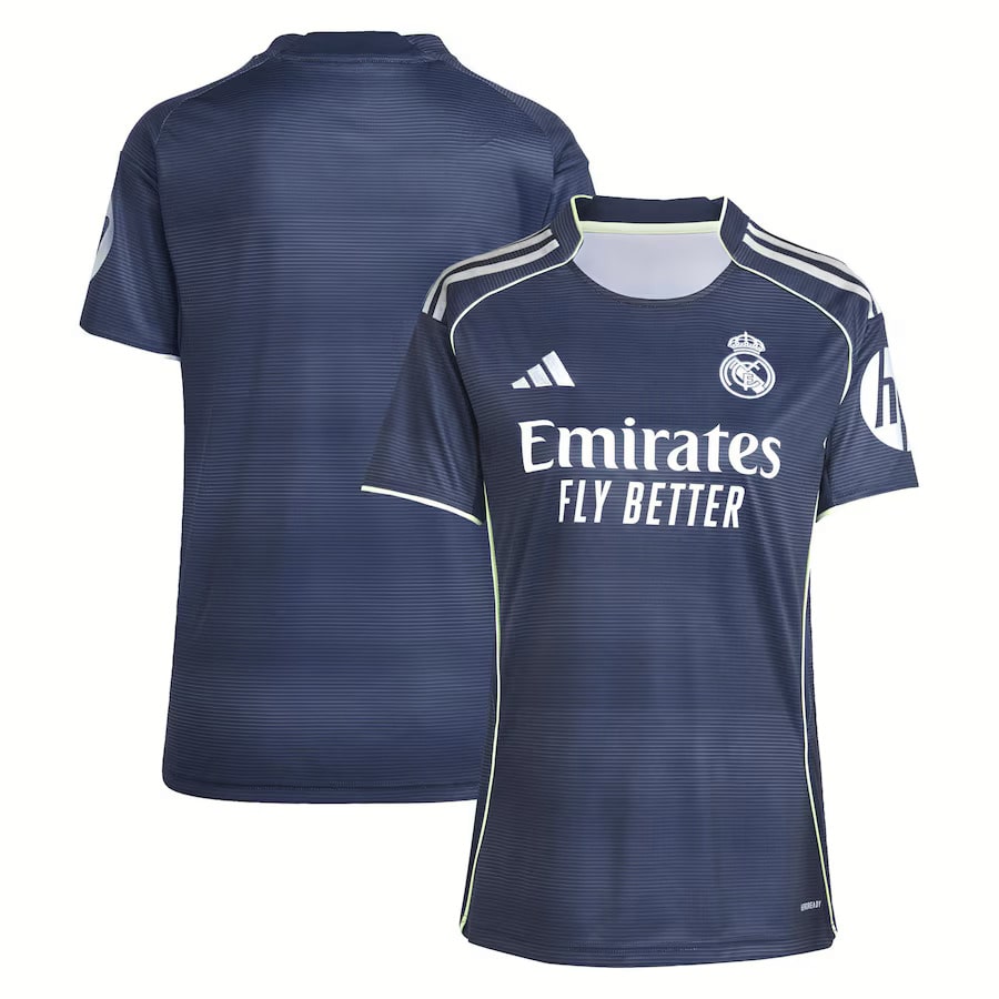MAILLOT REAL MADRID EXTERIEUR FEMME BLEU 2025/2026