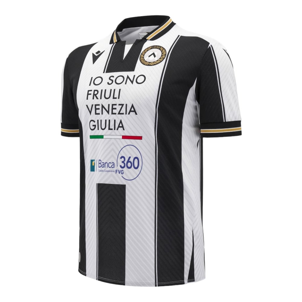 MAILLOT UDINESE DOMICILE HOMME BLANC - NOIR 2024/2025