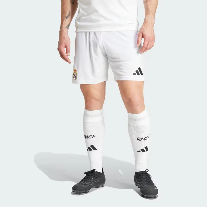 SHORT REAL MADRID DOMICILE BLANC 24/25