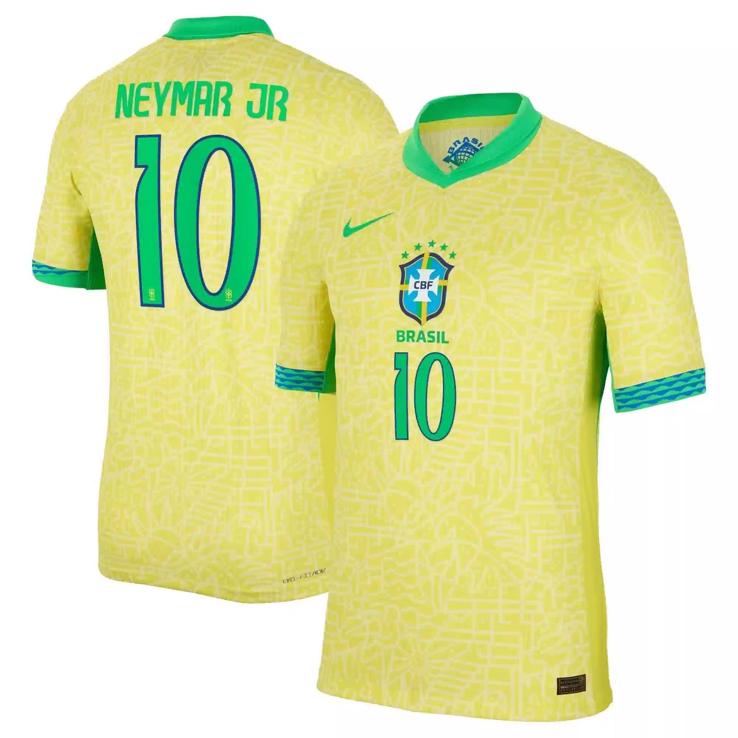 MAILLOT BRESIL NEYMAR JR DOMICILE JAUNE 2024/2025