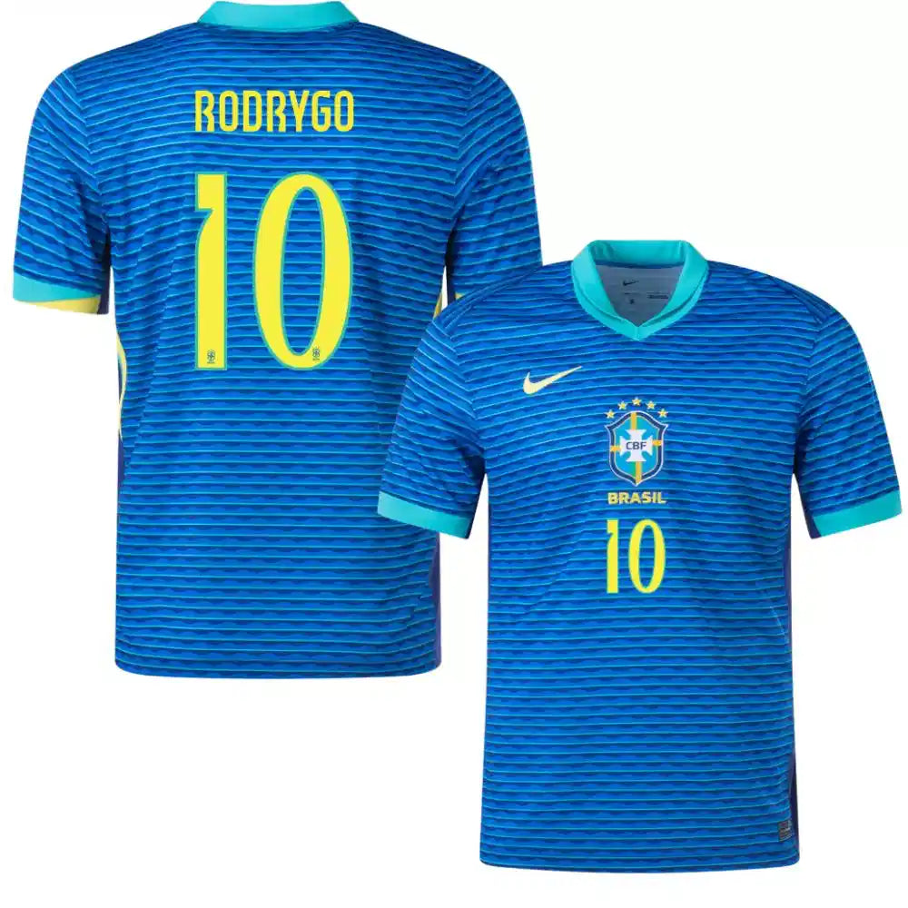 maillot brésil rodrigo exterieur bleu 2024/2025