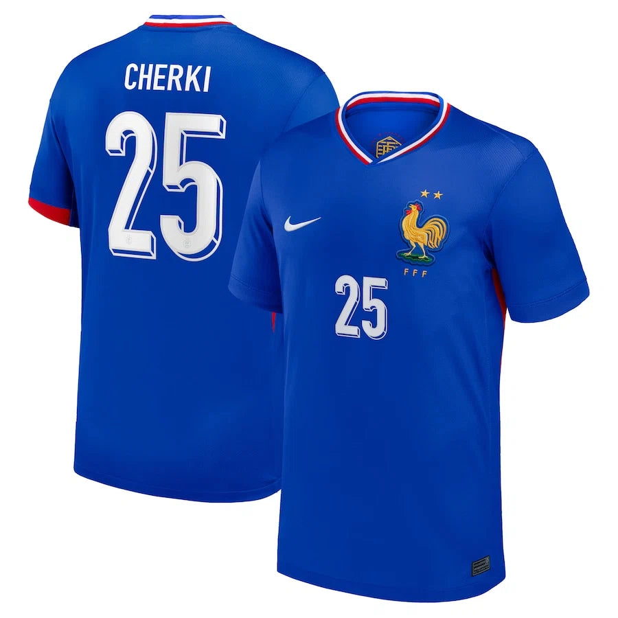 maillot cherki équipe de france domicile 2024
