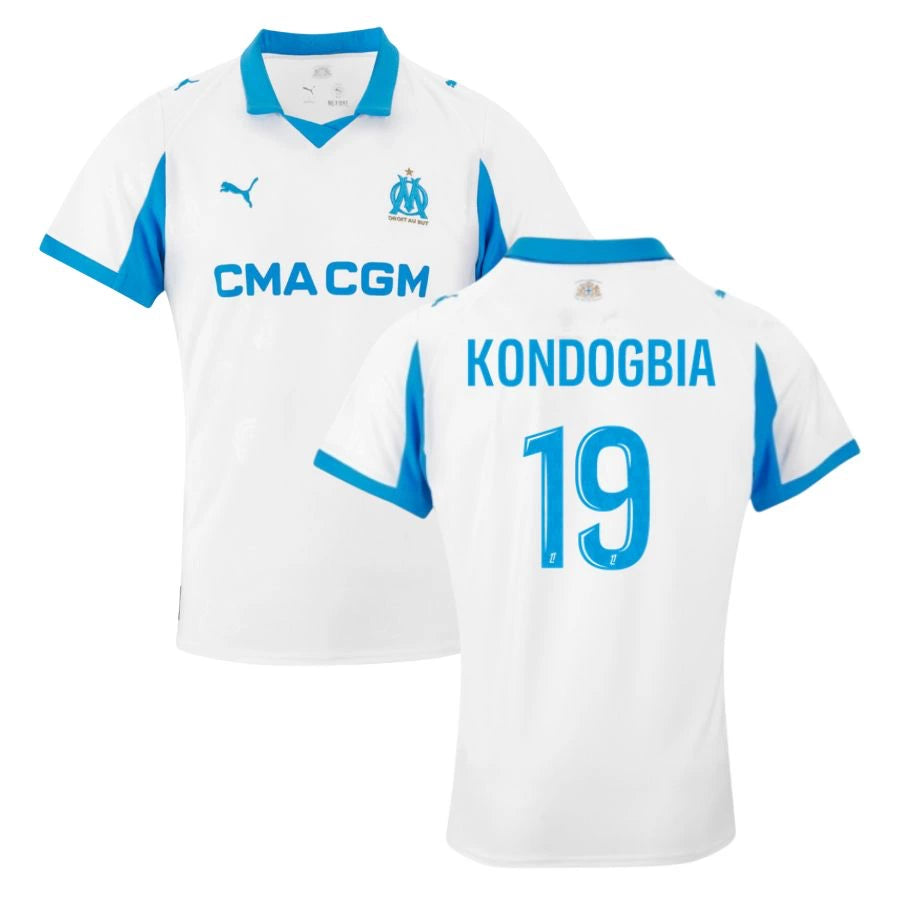 maillot enfant om kit kondogbia olympique de marseille domicile 2025/2026