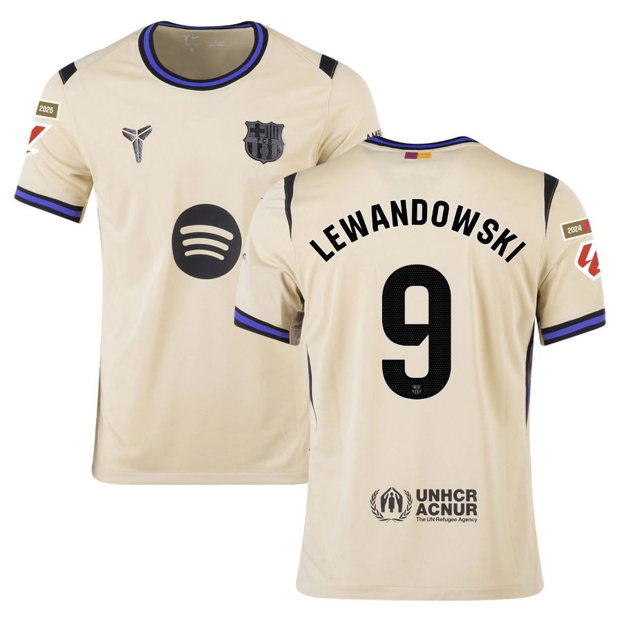 MAILLOT LEWANDOWSKI FC BARCELONE EXTERIEUR HOMME 2025/2026