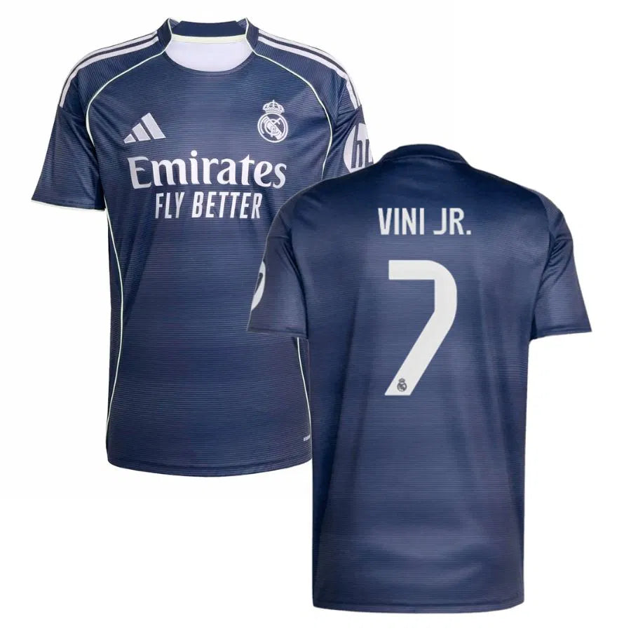 MAILLOT REAL MADRID VINI JR EXTERIEUR HOMME BLEU 2025/2026