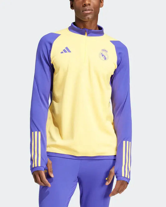 SURVÊTEMENT REAL MADRID JAUNE/VIOLET HOMME 2023/2024 Sportifoot