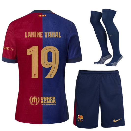 MAILLOT KIT ENFANT BARCELONE LAMINE YAMAL DOMICILE 2024/2025