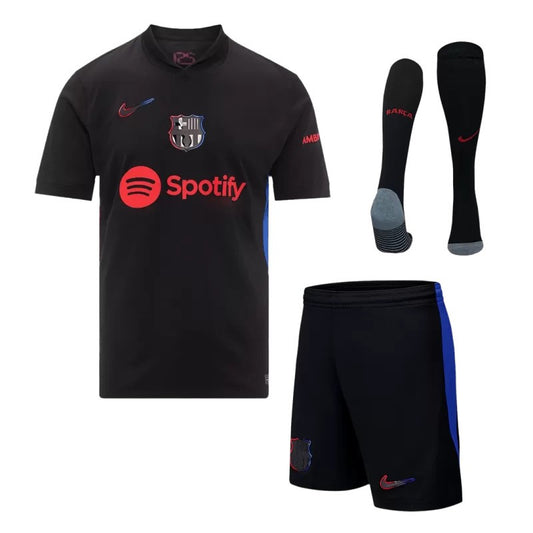 MAILLOT KIT ENFANT FC BARCELONE LAMINE YAMAL EXTERIEUR 2024/2025