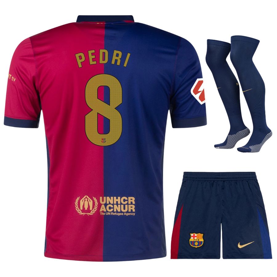 MAILLOT KIT ENFANT FC BARCELONE PEDRI DOMICILE 2024/2025