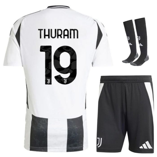 MAILLOT KIT ENFANT JUVENTUS THURAM DOMICILE 20242025 