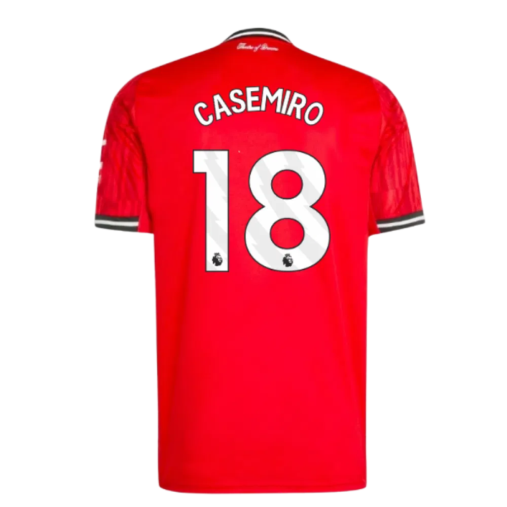 MAILLOT MANCHESTER UNITED CASEMIRO HOMME DOMICILE ROUGE 2025/2026