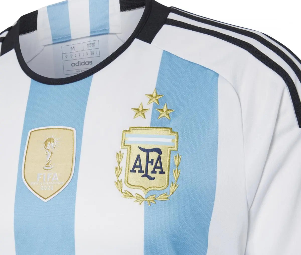MAILLOT MESSI ARGENTINE DOMICILE 3 ÉTOILES BLANC/BLEU 2023/2024