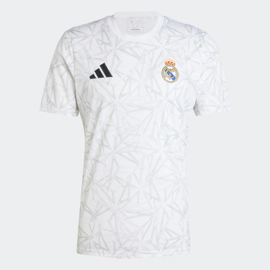 MAILLOT REAL MADRID PRE-MATCH HOMME 2024/25 BLANC