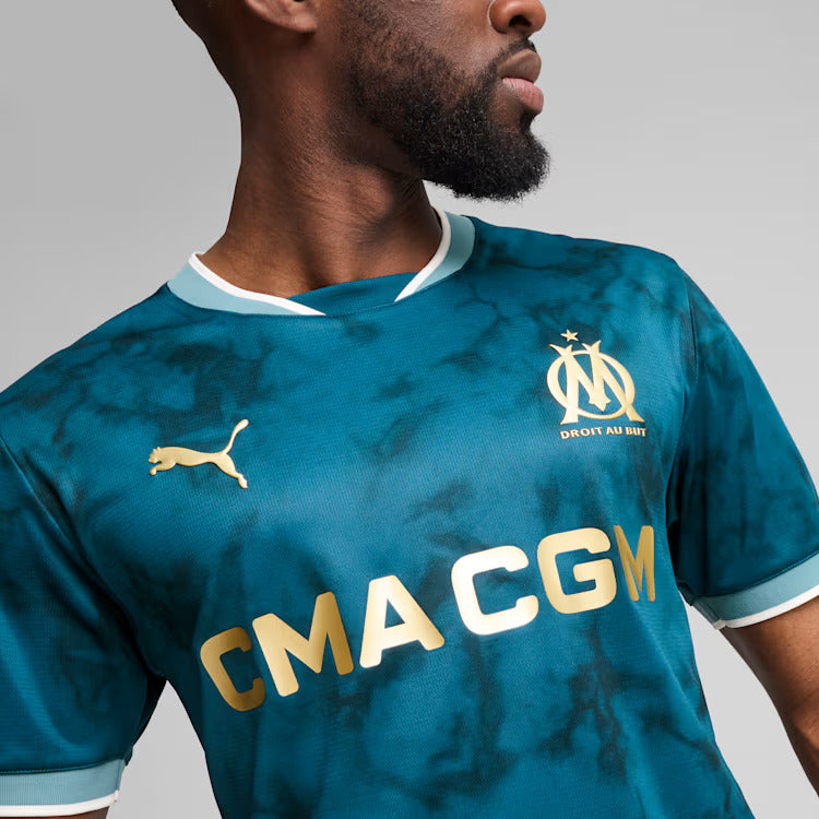 MAILLOT OM MAILLOT OLYMPIQUE DE MARSEILLE EXTÉRIEUR BLEU 2024 - 2025 