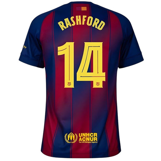 MAILLOT FC BARCELONE RASHFORD 14 DOMICILE HOMME 2025/2026