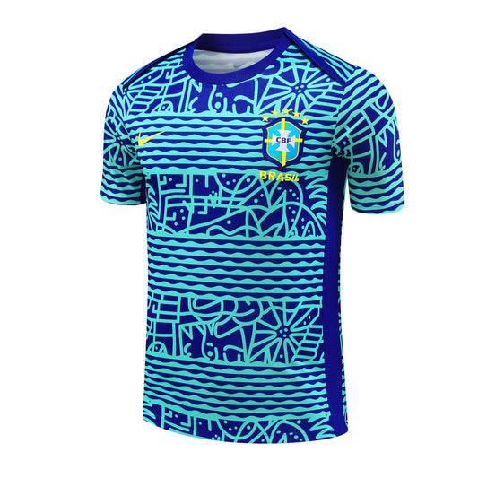 MAILLOT TRAINING BRÉSIL BLEU VERT HOMME 2025/2026