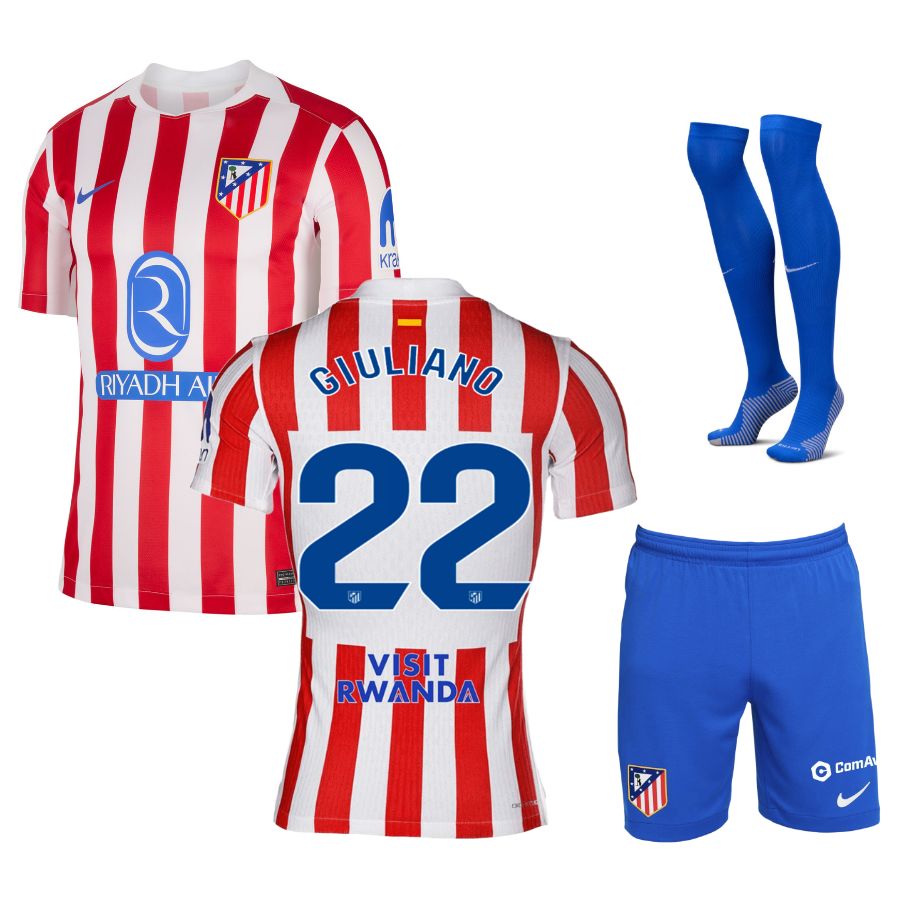 MAILLOT KIT ATLETICO MADRID ENFANT DOMICILE 2025/2026