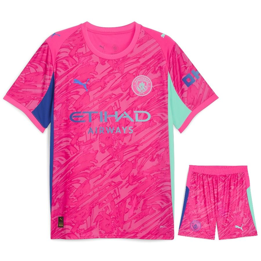 maillot kit enfant manchester city domicile gardien 2025/2026