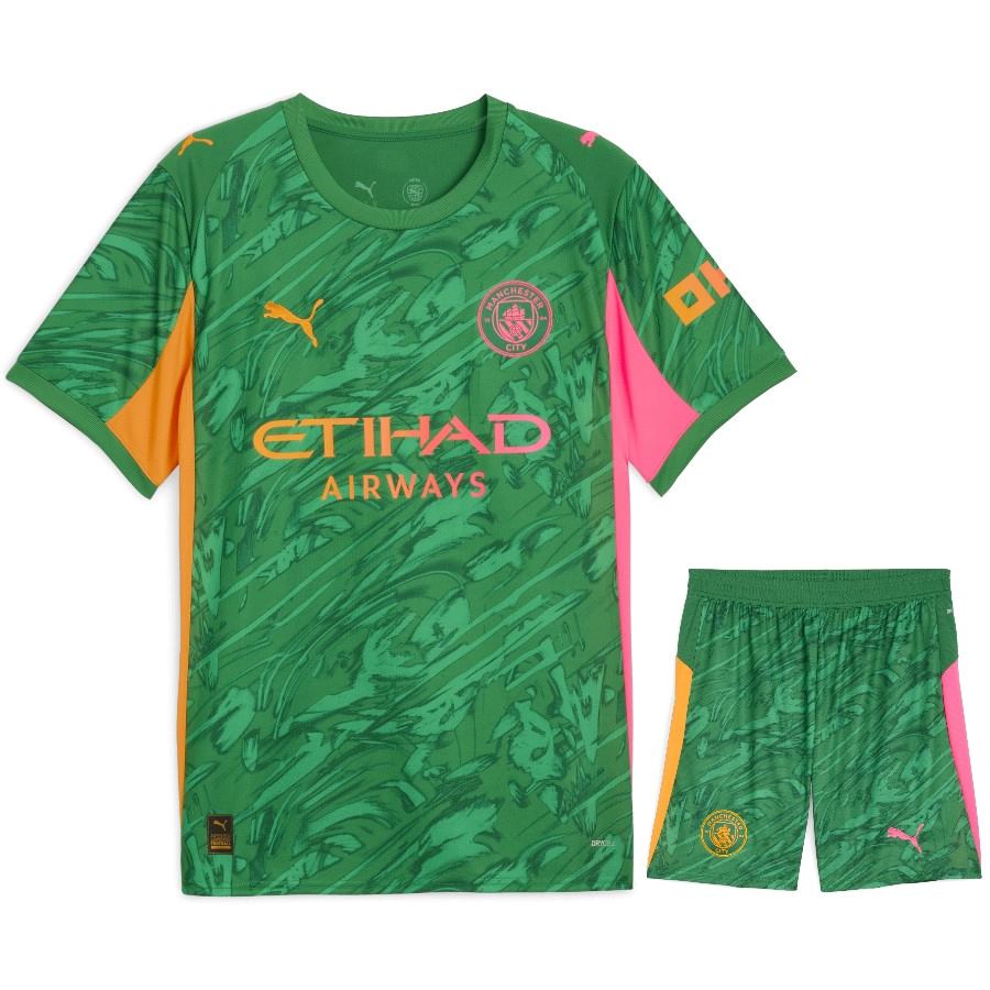 maillot kit enfant manchester city domicile gardien 2025/2026