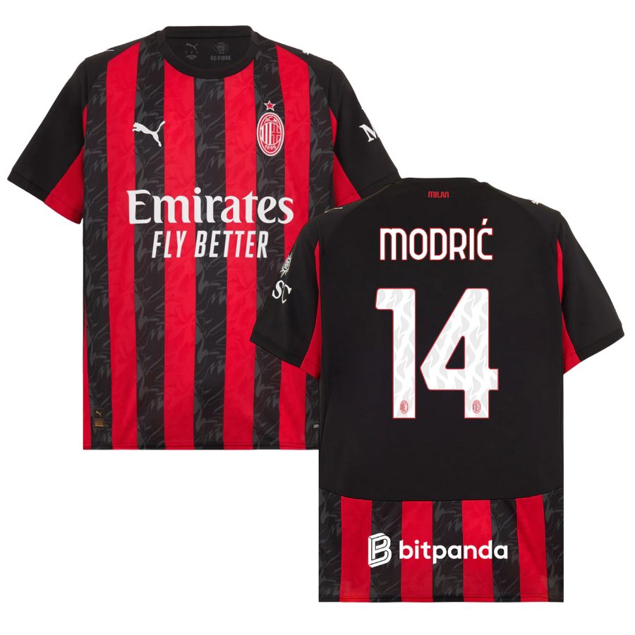 MAILLOT MILAN AC DOMICILE HOMME ROUGE 2025/2026
