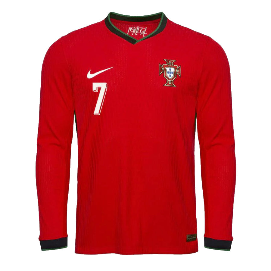 MAILLOT PORTUGAL RONALDO DOMICILE MANCHES LONGUES HOMME 2024/2025 